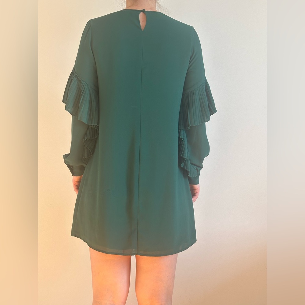 Green Ruffle Dress - Picture 10 of 10